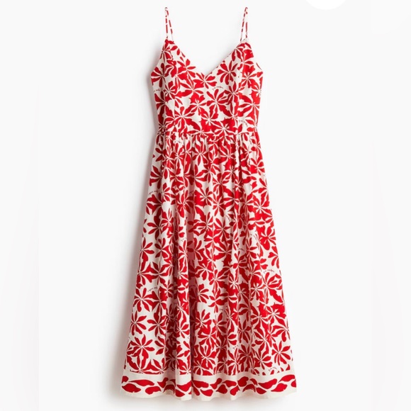 H&M Dresses & Skirts - H&M NWOT Red White Floral Slip Dress